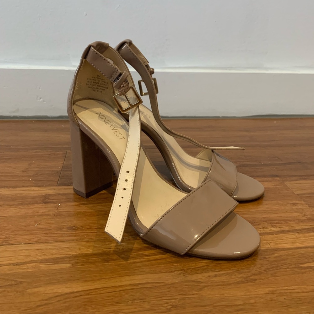 Beige Nine West Heels